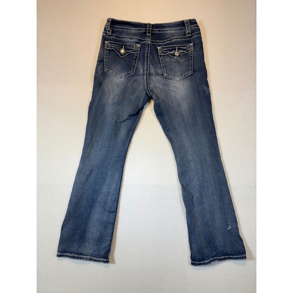 Fire Rain Denim Jeans Womens Size 15 Medium Wash Embellished Pockets - Picture 2 of 4